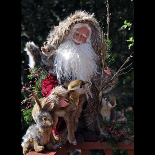Forest Friendship Collectible Santa