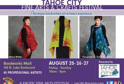 Tahoe City Fine Arts & Crafts Festival, August 25-27