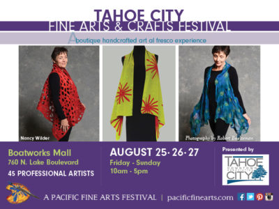 Tahoe City Fine Arts & Crafts Festival, August 25-27